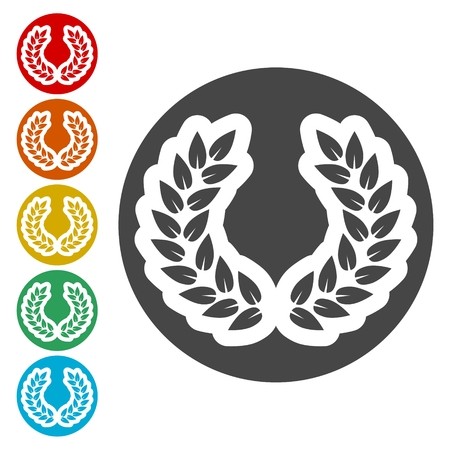 450x450 Laurel Icon, Lorbeerkranz Schwarz, Laurel Wreath Royalty Free
