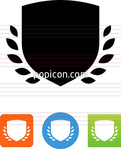 400x495 Shield With Laurel Icon