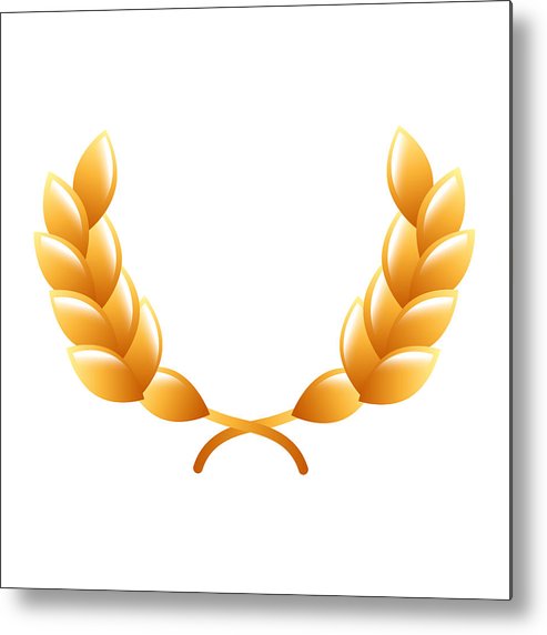 493x572 Award Winner Wreath Laurel Icon Metal Print
