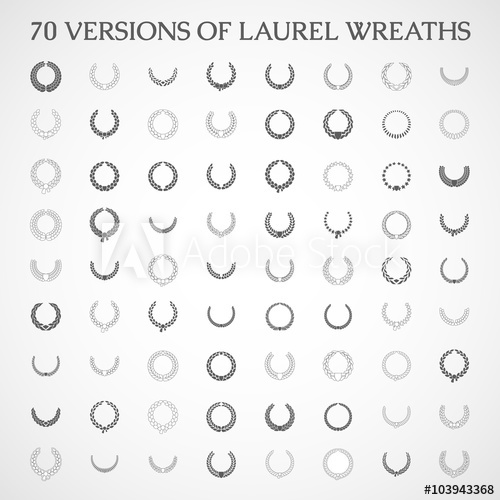 500x500 Design Element Wreath Laurel Wreath Icon Vector Laurel Wreath