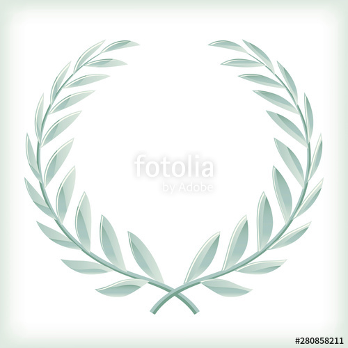 500x500 Light Bayleaf Or Laurel Wreath Icon Isolated Stock Image