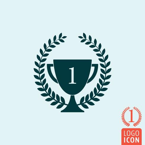 490x490 Trophy Laurel Wreath Icon Vector