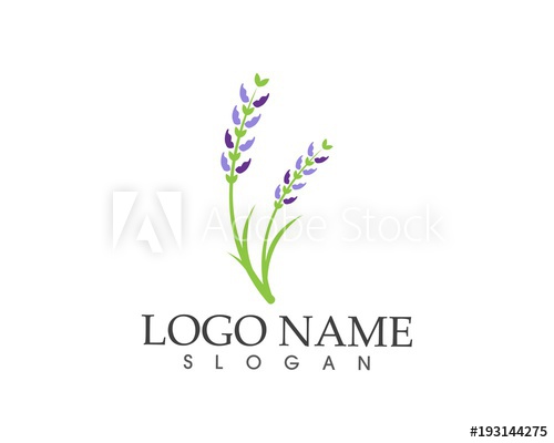 500x400 Lavender Flower Icon Sign Logo