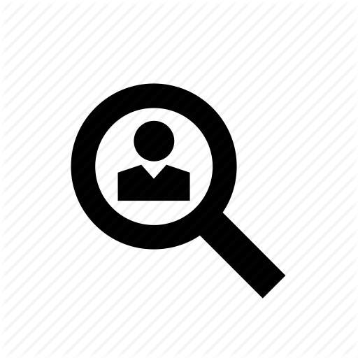 512x512 Enforcement, Law, Magnifying Glass, Man, People, Police Icon