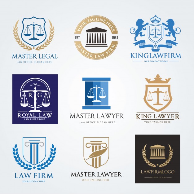 626x626 Law Firm Logo Icon Vector Design Lawyer Logo Design Set Vector