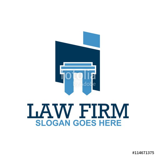 500x500 Logo Law Firm Building And Justice Icon Vector Stock Image