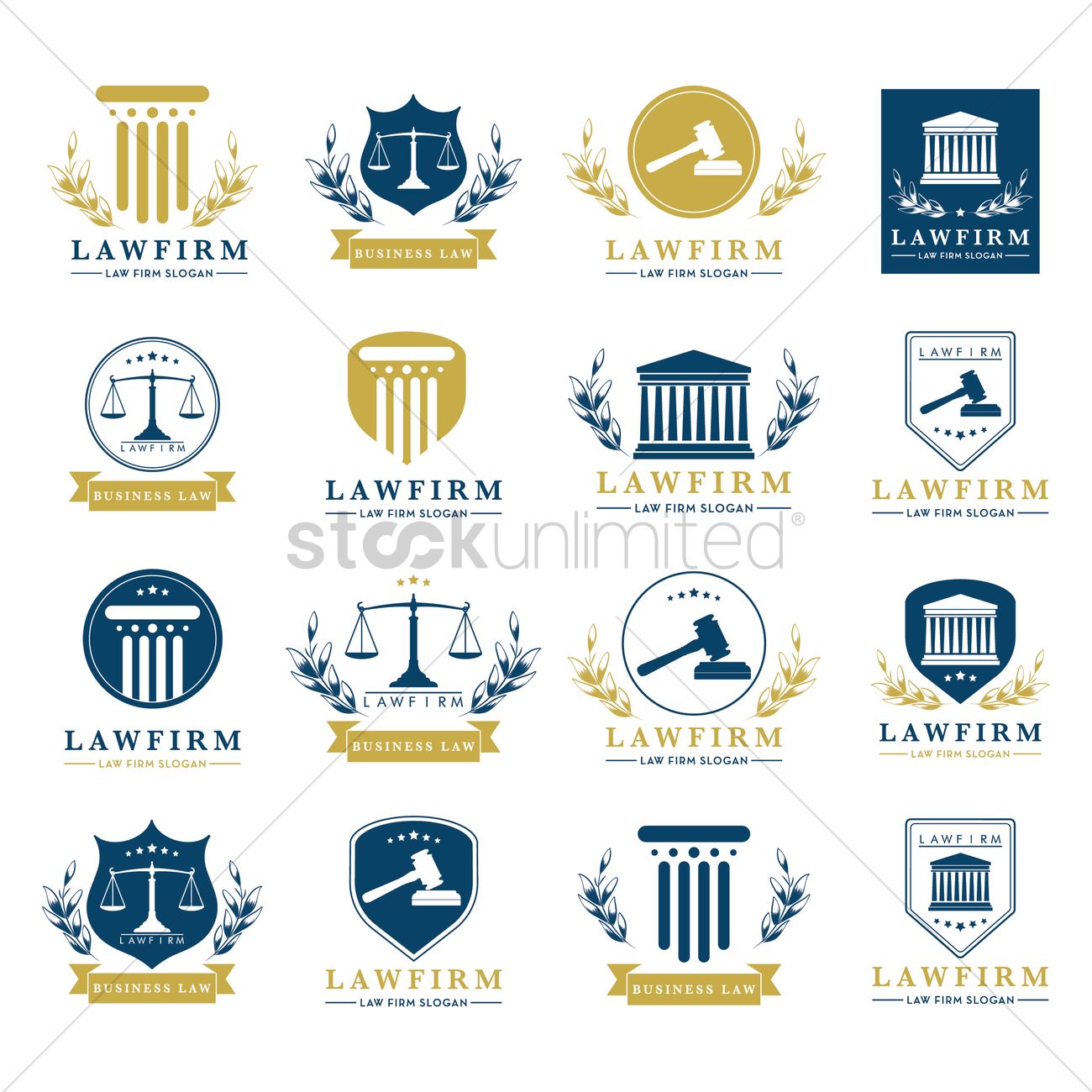 1300x1300 Set Of Law Firm Design Icons Vector Image