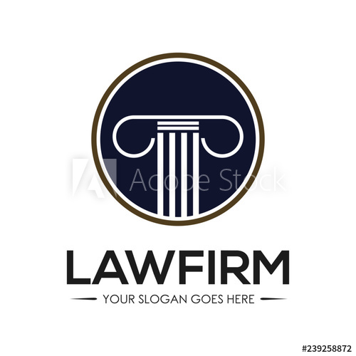 500x500 Simple Unique Law Firm Icon Symbol Logo For Business