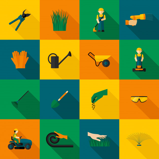 626x626 Lawn Man Icon Flat Vector Free Download
