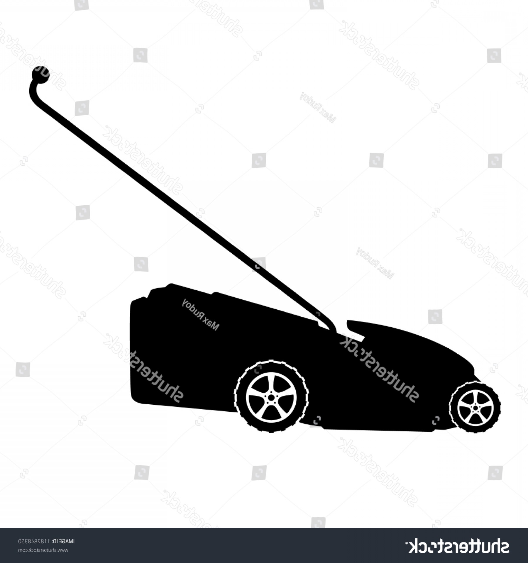 1800x1920 Lawn Mower Icon Silhouette Logo On Handandbeak