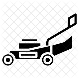 256x256 Lawn Mower Icon Of Glyph Style