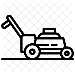 256x256 Lawn Mower Icon Of Line Style
