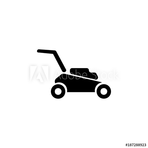500x500 Lawn Mower Icon Garden Elements Premium Quality Graphic Design