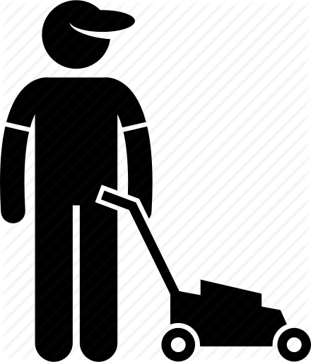 440x512 Gardener, Gardening, Grass, Landscaper, Lawn, Mower, Mowing Icon