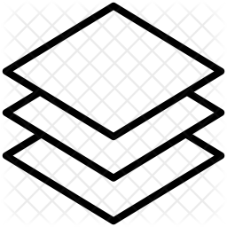256x256 Layers Icon Of Line Style