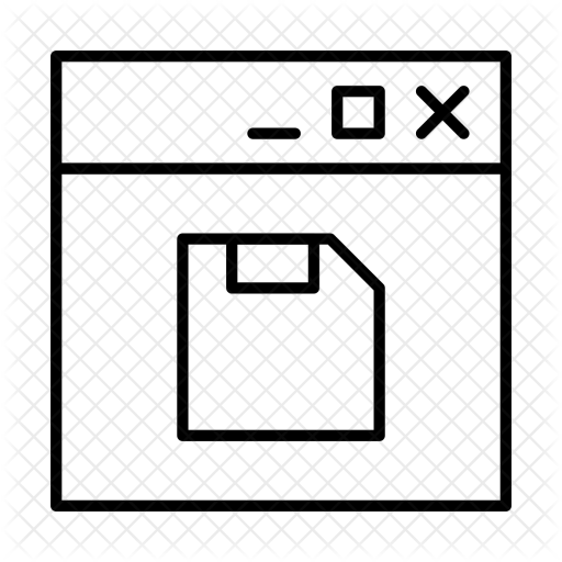 512x512 Save, Window, Webpage, Design, Layout Icon Of Line Style