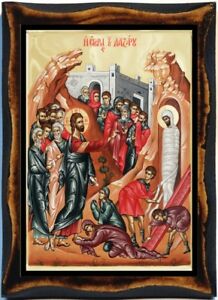 218x300 Lazarus Saturday Orthodox,catholic,byzantine Handmade Wood Icon