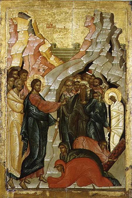 450x675 The Raising Of Lazarus, Russian Icon