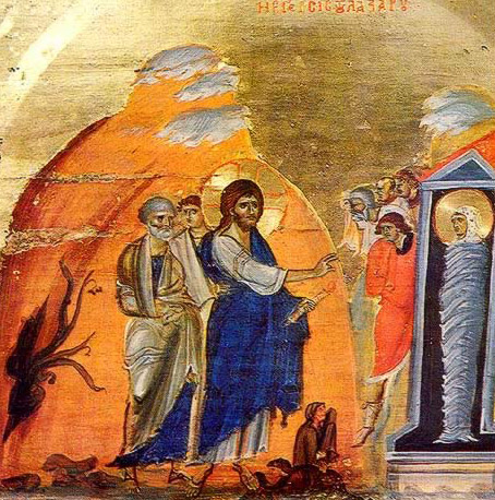 454x458 The Raising Of Lazarus