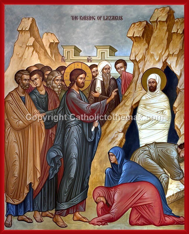 647x800 The Raising Of Lazarus Icon Wall Plaque