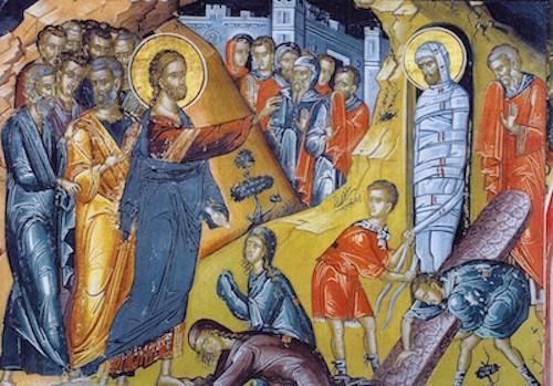 500x349 Greek Orthodox Icon Of The Raising Of Lazarus