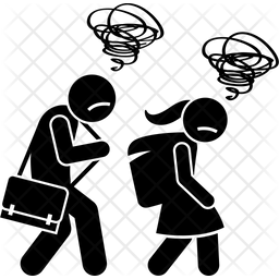 256x256 Lazy Student Icon Of Glyph Style