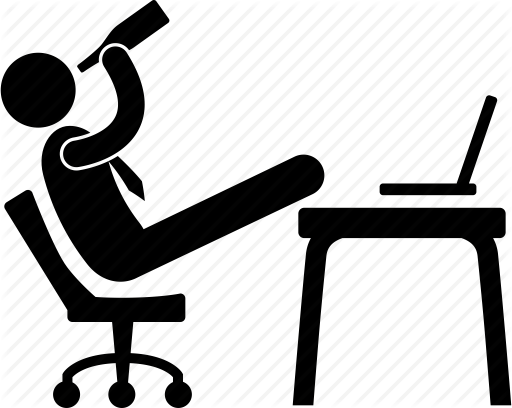 512x408 Boring, Drinking, Lazy, Office, Sluggish, Useless, Workplace Icon