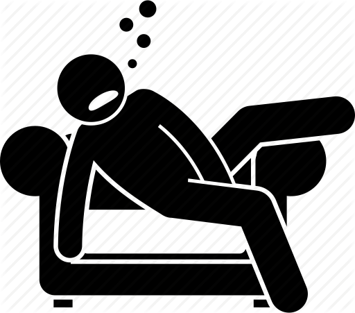 512x451 Couch, Lazy, Man, Sleeping, Sloppy, Sofa Icon