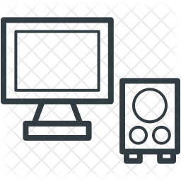 256x256 Lcd Icon Of Line Style