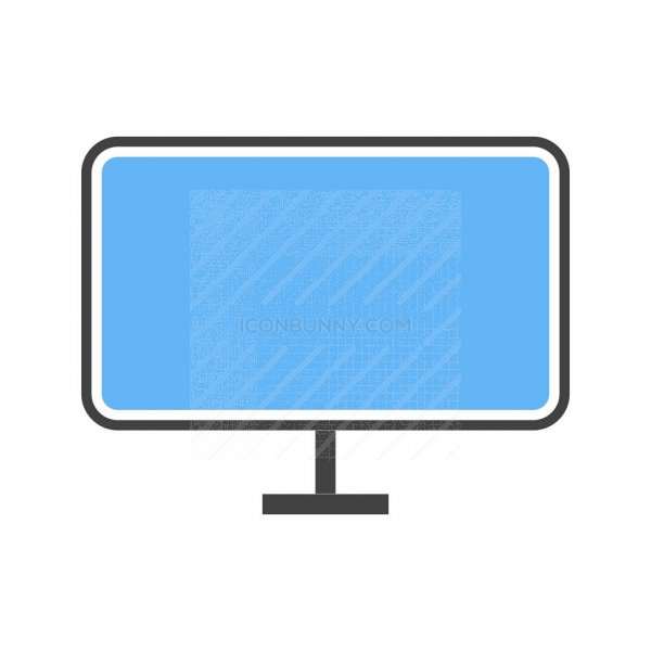 600x600 Lcd Screen Blue Black Icon