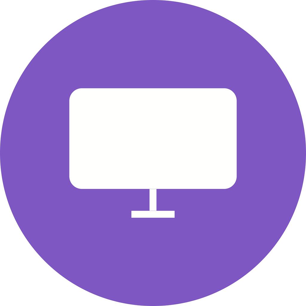 1024x1024 Lcd Screen Flat Round Icon
