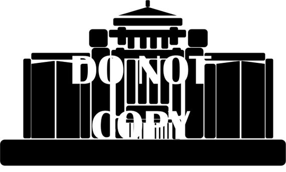 570x342 Cardston Lds Temple Icon Clip Art Download Etsy