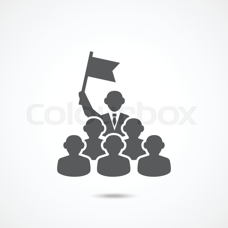 800x800 Leadership Icon On White Background Stock Vector Colourbox