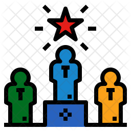 256x256 Leadership Icon Of Colored Outline Style