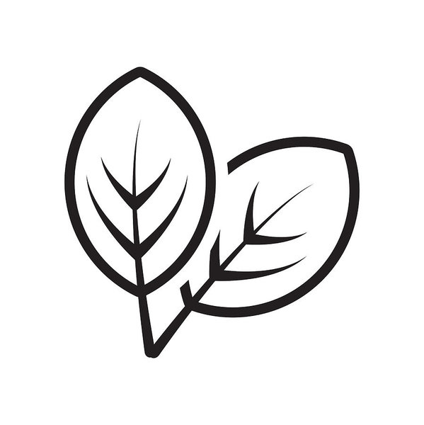 599x600 Leaf Icon Vector Sign And Symbol Isolated On White Background