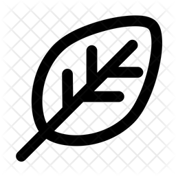 256x256 Leaf Icon Of Line Style