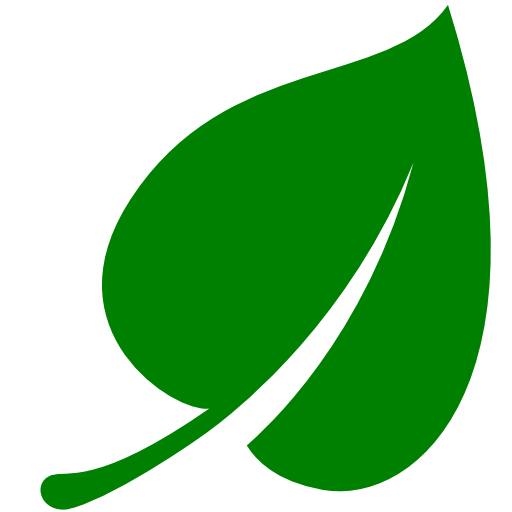512x512 Green Leaf Icon