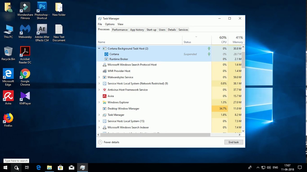1280x720 Green Leaf Icon In Windows Task Manager, What Is It Represent