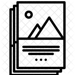 256x256 Leaflet Icon Of Line Style