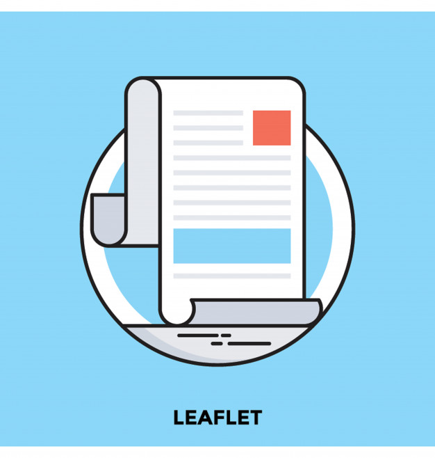 626x658 Leaflet Flat Vector Icon Vector Premium Download