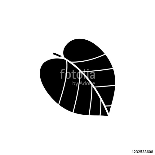 500x500 Leaflet Icon Simple Glyph Vector Of Autumn Set For Ui And Ux