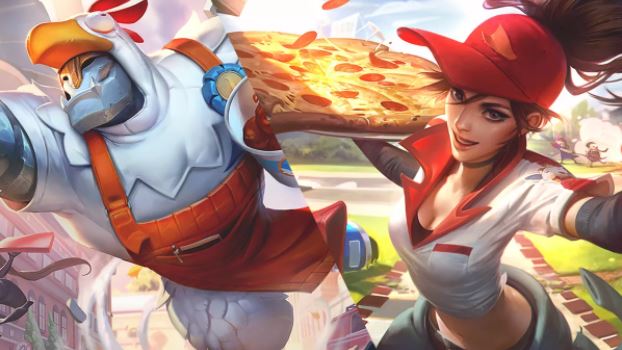 622x350 Lol April Fool Skins Are Out Pizza Delivery Sivir And Birdio