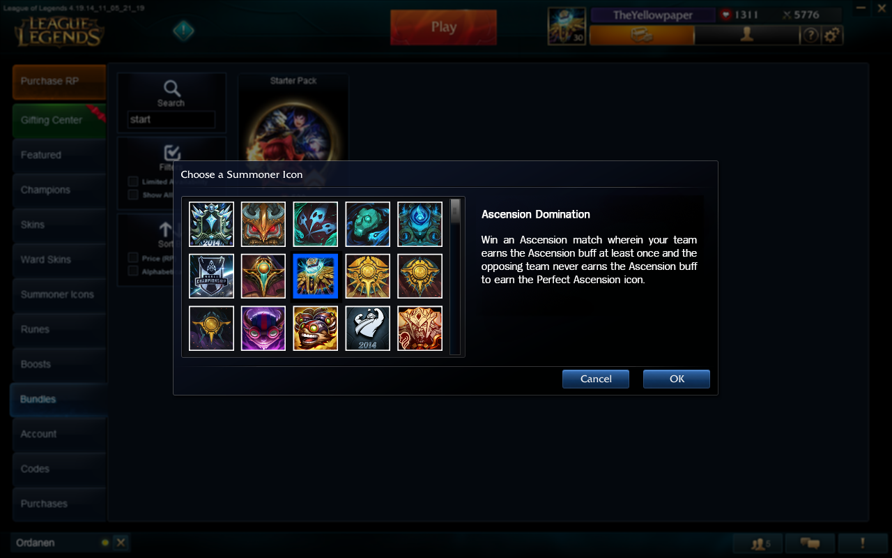 1280x800 Summoner Icon Description