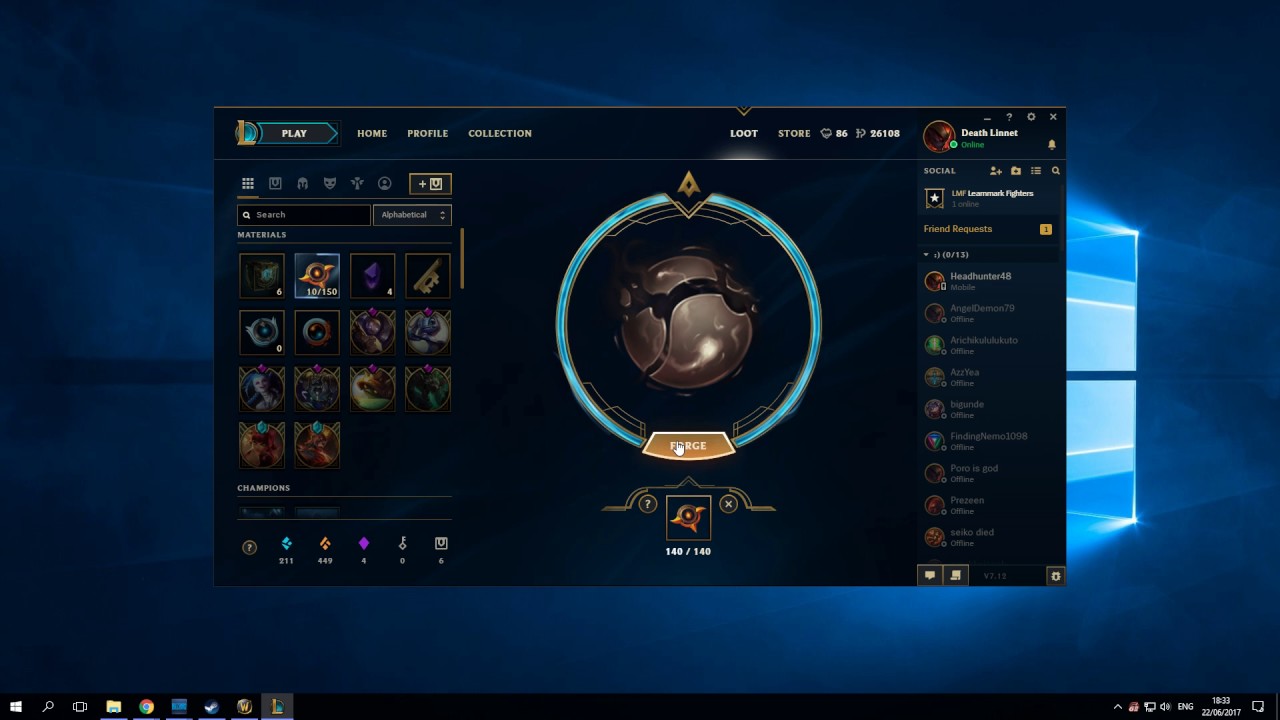 1280x720 Forging And Opening Orb Of Chaos League Of Legends