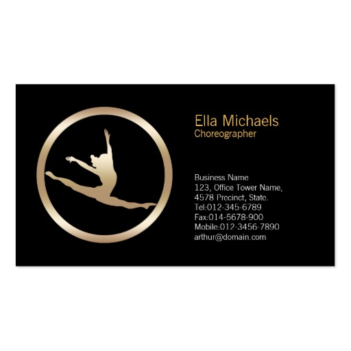 512x512 Dancer Leap Icon Dancer Business Card