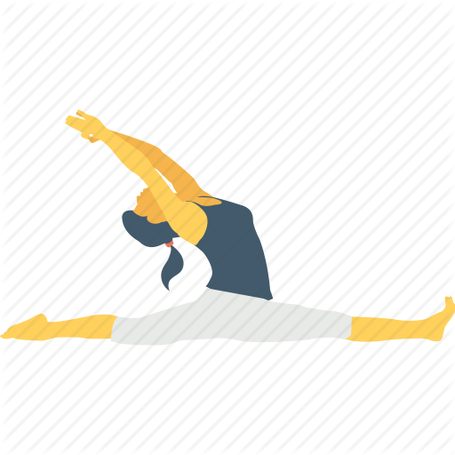 512x512 Female, Gymnast, Leap, Split, Split Leap Icon