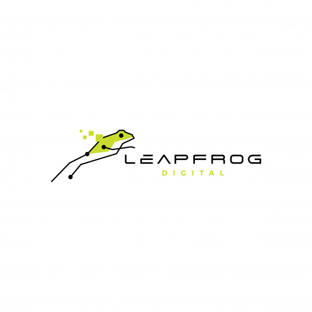 626x626 Leap Frog Tech Digital Logo Vector Icon Design Inspirations Vector