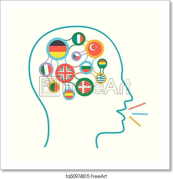 561x581 Free Art Print Of Concept Of Language Learning Icon Concept