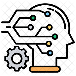256x256 Machine Learning Icon Of Colored Outline Style