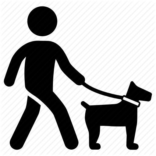 512x512 Dog, Dog Walk, Leash, Pet Icon